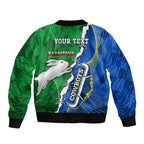 Personalised Rabbitohs And Cowboys Rugby Bomber Jacket Dynamic Style
