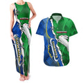 Personalised Rabbitohs And Cowboys Rugby Couples Matching Tank Maxi Dress and Hawaiian Shirt Dynamic Style