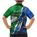 Personalised Rabbitohs And Cowboys Rugby Family Matching Mermaid Dress and Hawaiian Shirt Dynamic Style