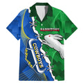 Personalised Rabbitohs And Cowboys Rugby Family Matching Mermaid Dress and Hawaiian Shirt Dynamic Style