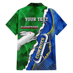 Personalised Rabbitohs And Cowboys Rugby Family Matching Tank Maxi Dress and Hawaiian Shirt Dynamic Style