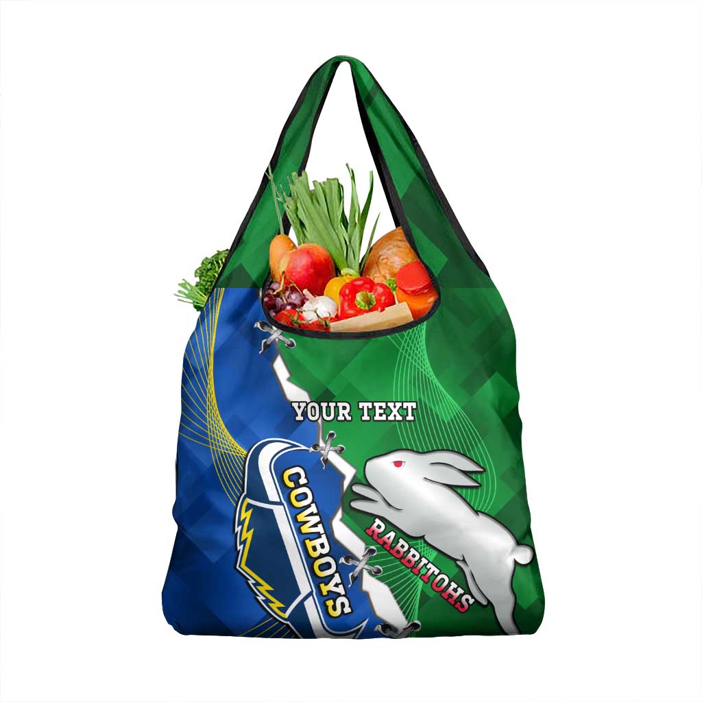 Rabbitohs And Cowboys Rugby Grocery Bag Dynamic Style