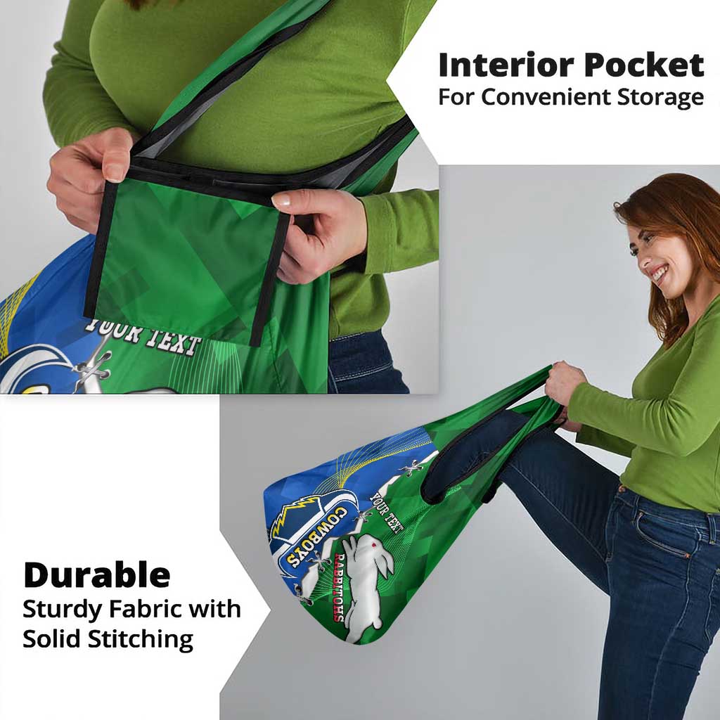 Rabbitohs And Cowboys Rugby Grocery Bag Dynamic Style