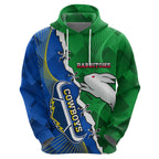 Personalised Rabbitohs And Cowboys Rugby Hoodie Dynamic Style