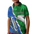 Personalised Rabbitohs And Cowboys Rugby Kid Polo Shirt Dynamic Style