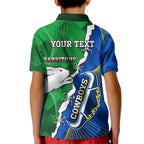Personalised Rabbitohs And Cowboys Rugby Kid Polo Shirt Dynamic Style