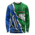 Personalised Rabbitohs And Cowboys Rugby Long Sleeve Shirt Dynamic Style