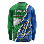 Personalised Rabbitohs And Cowboys Rugby Long Sleeve Shirt Dynamic Style