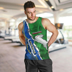 Personalised Rabbitohs And Cowboys Rugby Men Tank Top Dynamic Style