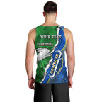 Personalised Rabbitohs And Cowboys Rugby Men Tank Top Dynamic Style