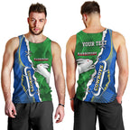 Personalised Rabbitohs And Cowboys Rugby Men Tank Top Dynamic Style