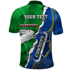Personalised Rabbitohs And Cowboys Rugby Polo Shirt Dynamic Style