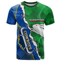 Personalised Rabbitohs And Cowboys Rugby T Shirt Dynamic Style