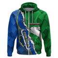 Personalised Rabbitohs And Cowboys Rugby Zip Hoodie Dynamic Style