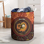 NAIDOC Week 2026 Personalised Laundry Basket 50 Years of Deadly Lizard Kangaroo Aboriginal Art