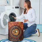 NAIDOC Week 2026 Personalised Laundry Basket 50 Years of Deadly Lizard Kangaroo Aboriginal Art