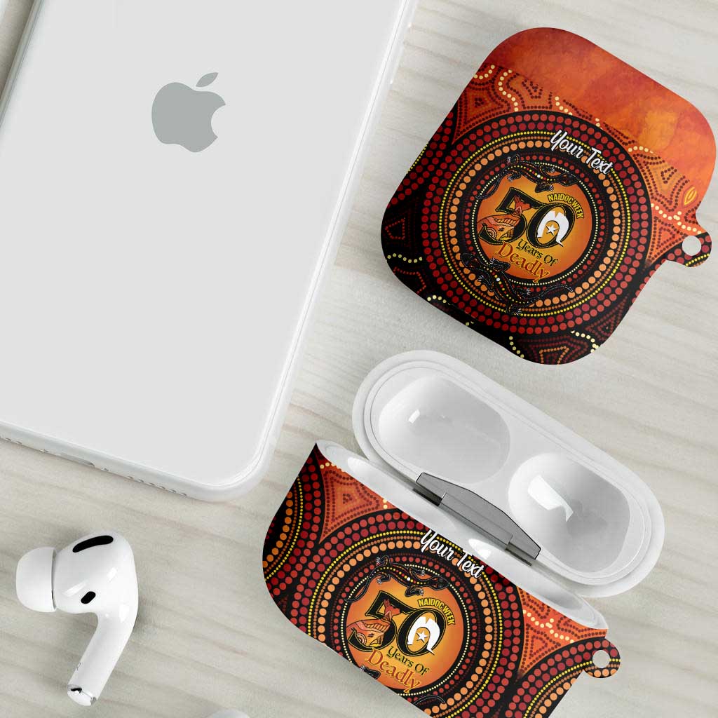 NAIDOC Week 2026 Personalised AirPods Case 50 Years of Deadly Lizard Kangaroo Aboriginal Art