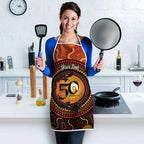 NAIDOC Week 2026 Personalised Apron 50 Years of Deadly Lizard Kangaroo Aboriginal Art
