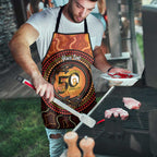NAIDOC Week 2026 Personalised Apron 50 Years of Deadly Lizard Kangaroo Aboriginal Art