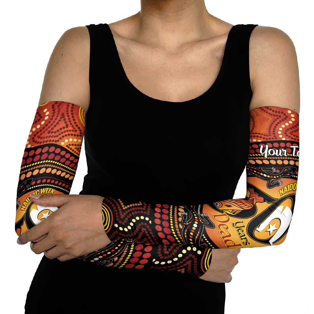 NAIDOC Week 2026 Personalised Arm Sleeves 50 Years of Deadly Lizard Kangaroo Aboriginal Art