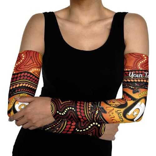 NAIDOC Week 2026 Personalised Arm Sleeves 50 Years of Deadly Lizard Kangaroo Aboriginal Art