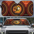 NAIDOC Week 2026 Personalised Auto Sun Shade 50 Years of Deadly Lizard Kangaroo Aboriginal Art