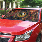NAIDOC Week 2026 Personalised Auto Sun Shade 50 Years of Deadly Lizard Kangaroo Aboriginal Art