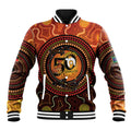 NAIDOC Week 2026 Personalised Baseball Jacket 50 Years of Deadly Lizard Kangaroo Aboriginal Art