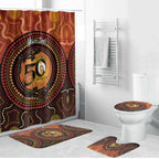 NAIDOC Week 2026 Personalised Bathroom Set 50 Years of Deadly Lizard Kangaroo Aboriginal Art