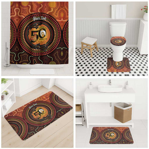 NAIDOC Week 2026 Personalised Bathroom Set 50 Years of Deadly Lizard Kangaroo Aboriginal Art