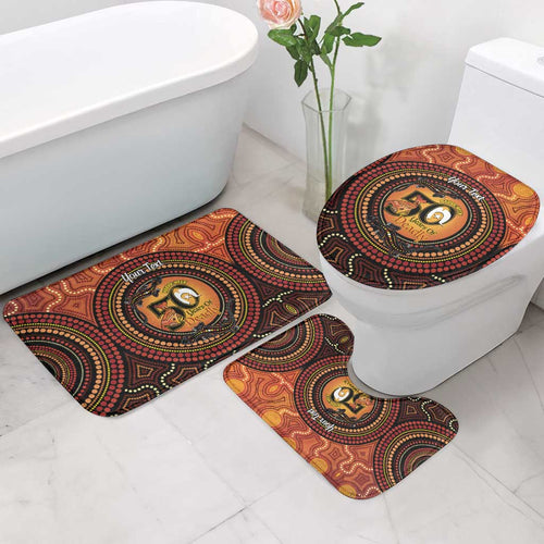 NAIDOC Week 2026 Personalised Bathroom Set 50 Years of Deadly Lizard Kangaroo Aboriginal Art