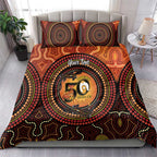 NAIDOC Week 2026 Personalised Bedding Set 50 Years of Deadly Lizard Kangaroo Aboriginal Art