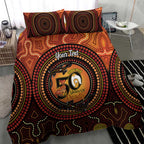 NAIDOC Week 2026 Personalised Bedding Set 50 Years of Deadly Lizard Kangaroo Aboriginal Art