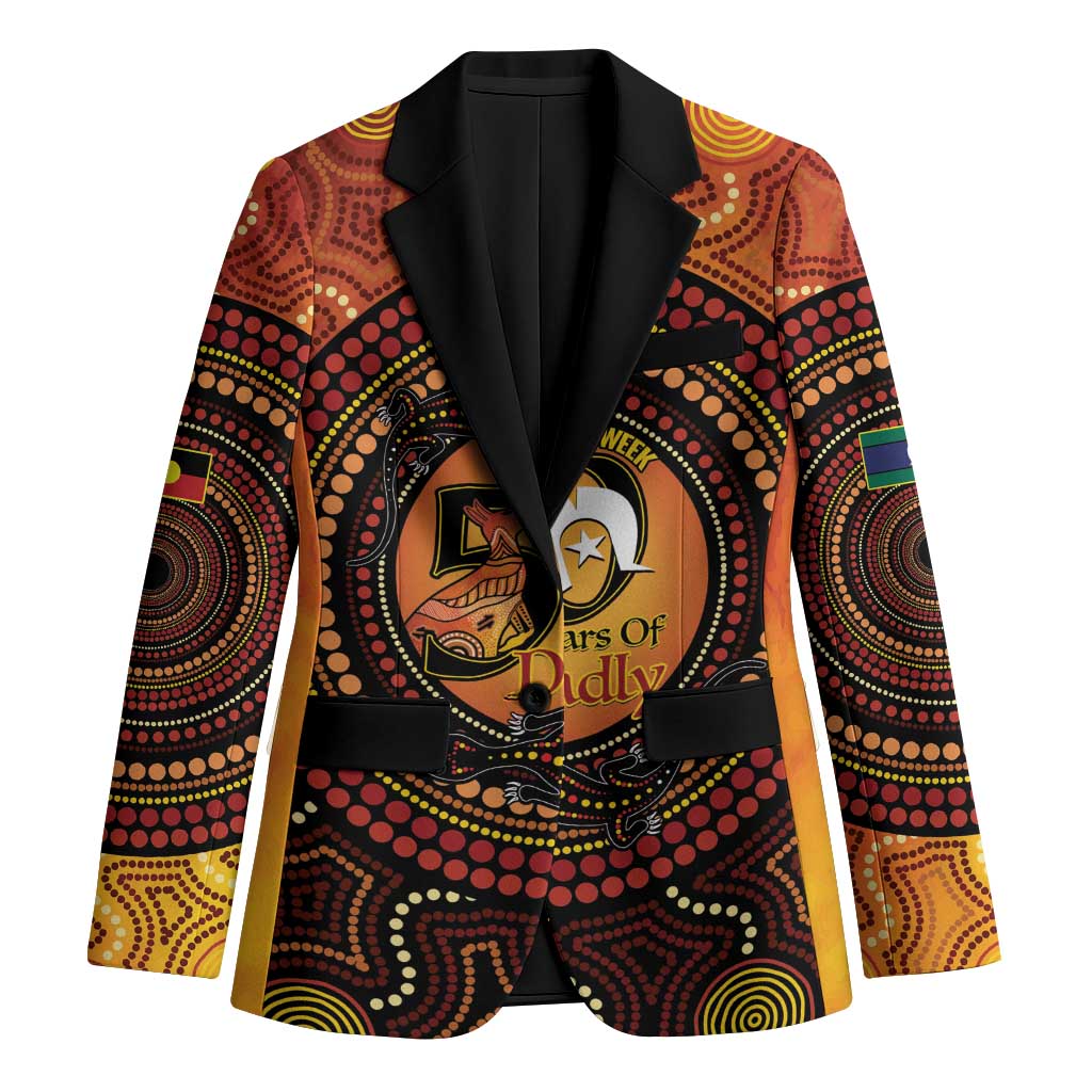 NAIDOC Week 2026 Personalised Blazer 50 Years of Deadly Lizard Kangaroo Aboriginal Art