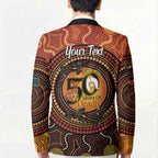 NAIDOC Week 2026 Personalised Blazer 50 Years of Deadly Lizard Kangaroo Aboriginal Art