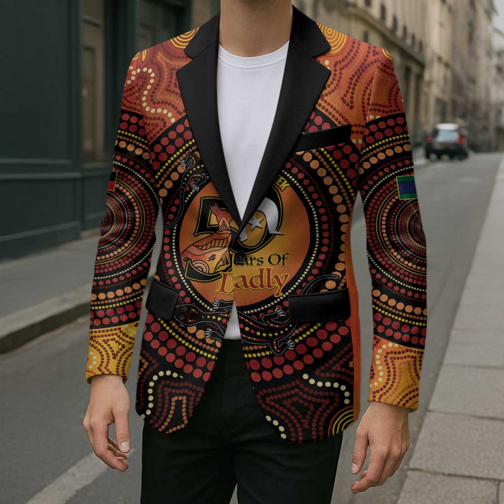 NAIDOC Week 2026 Personalised Blazer 50 Years of Deadly Lizard Kangaroo Aboriginal Art