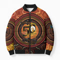 NAIDOC Week 2026 Personalised Bomber Puffer Jacket 50 Years of Deadly Lizard Kangaroo Aboriginal Art