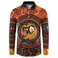 NAIDOC Week 2026 Personalised Button Sweatshirt 50 Years of Deadly Lizard Kangaroo Aboriginal Art