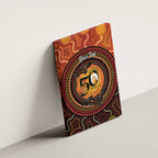 NAIDOC Week 2026 Personalised Canvas Wall Art 50 Years of Deadly Lizard Kangaroo Aboriginal Art