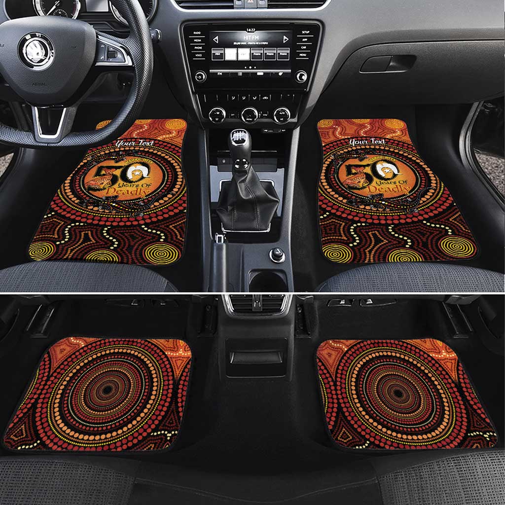 NAIDOC Week 2026 Personalised Car Mats 50 Years of Deadly Lizard Kangaroo Aboriginal Art