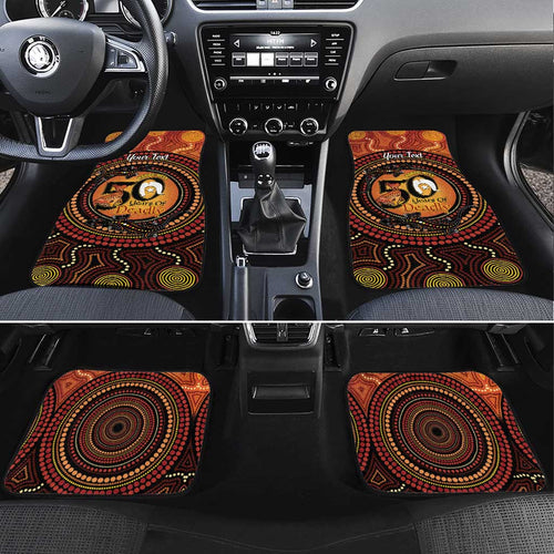 NAIDOC Week 2026 Personalised Car Mats 50 Years of Deadly Lizard Kangaroo Aboriginal Art