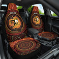 NAIDOC Week 2026 Personalised Car Seat Cover 50 Years of Deadly Lizard Kangaroo Aboriginal Art