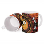 NAIDOC Week 2026 Personalised Ceramic Mug 50 Years of Deadly Lizard Kangaroo Aboriginal Art