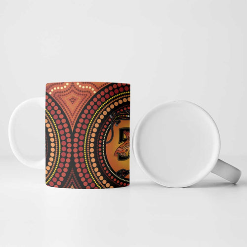 NAIDOC Week 2026 Personalised Ceramic Mug 50 Years of Deadly Lizard Kangaroo Aboriginal Art