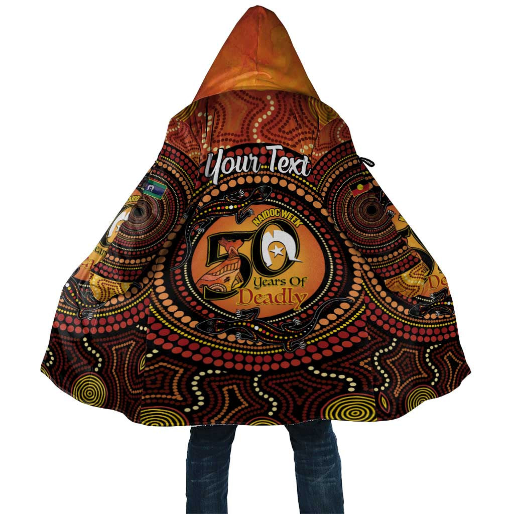 NAIDOC Week 2026 Personalised Cloak 50 Years of Deadly Lizard Kangaroo Aboriginal Art