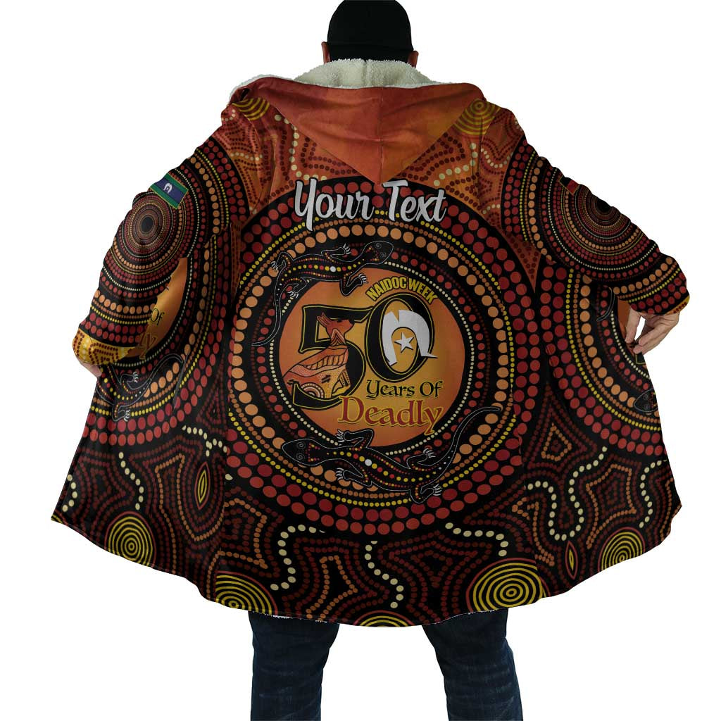 NAIDOC Week 2026 Personalised Cloak 50 Years of Deadly Lizard Kangaroo Aboriginal Art