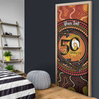 NAIDOC Week 2026 Personalised Door Cover 50 Years of Deadly Lizard Kangaroo Aboriginal Art