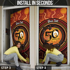 NAIDOC Week 2026 Personalised Door Cover 50 Years of Deadly Lizard Kangaroo Aboriginal Art
