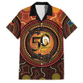 NAIDOC Week 2026 Personalised Family Matching Off Shoulder Maxi Dress and Hawaiian Shirt 50 Years of Deadly Lizard Kangaroo Aboriginal Art