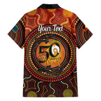 NAIDOC Week 2026 Personalised Family Matching Puletasi and Hawaiian Shirt 50 Years of Deadly Lizard Kangaroo Aboriginal Art